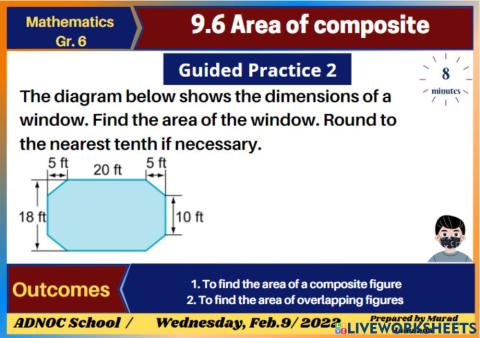 9.6 Area of Composite Guided practice 2