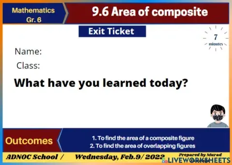 9.6 Area of Composite Exit Ticket