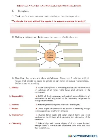 Ethical Values and Social Responsibilities
