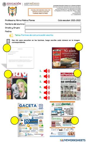 Formas de comunicación escrita