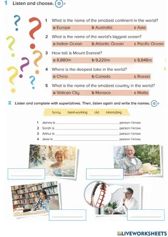 Listening 6º superlatives