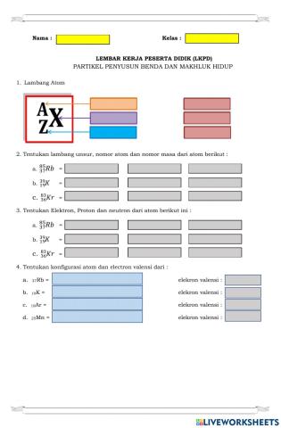 LKS Partikel Penyusun Benda Kelas 9