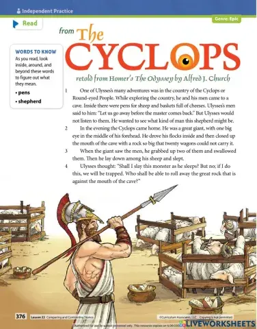 Compare and Contrast Epics Part II