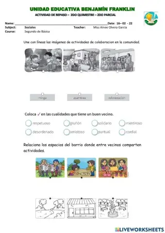 Taller repaso sociales 1