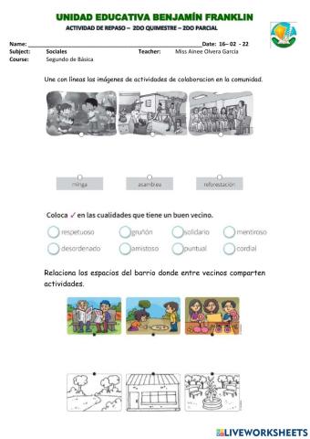 Taller repaso sociales 1