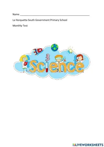 Monthly Science Test