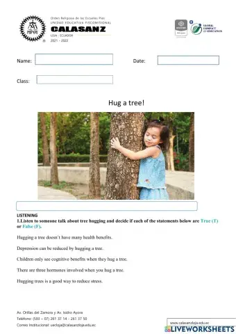 Hug a tree