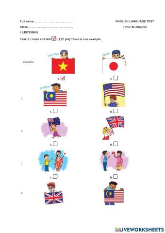 Grade 4 skill testing