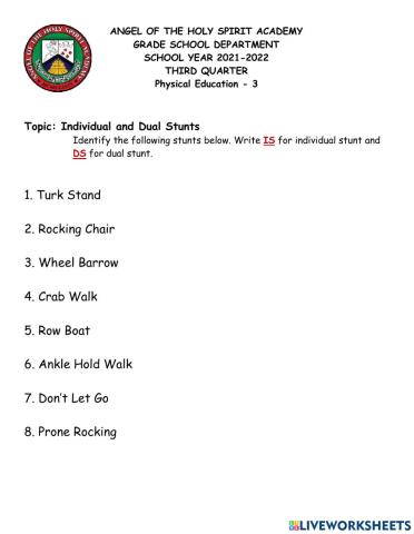 Individual and Dual Stunts