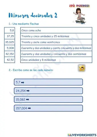 Números decimales 2