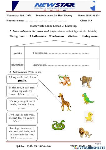 HW L7.Listening. 2A5 (zoom)