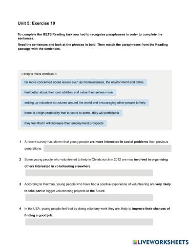 Mindset IELTS 2 - Reading Skills Modules - Unit 5 Ex10