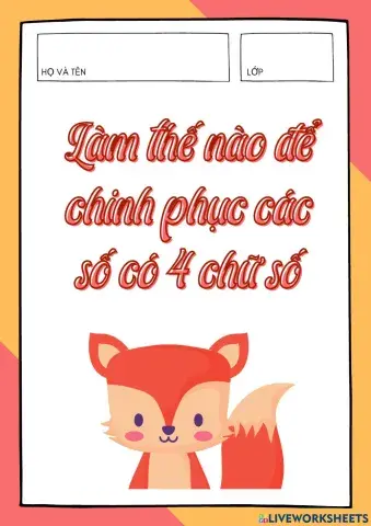 Chinh phục các số có 4 chữ số