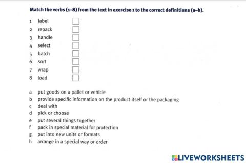 Warehousing & storage.