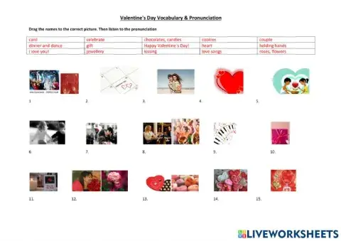 Valentines Vocabulary