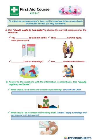 First Aid - English Modals