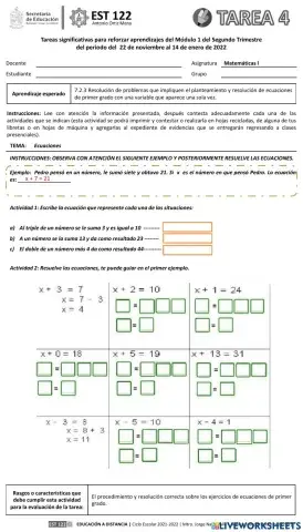 Ecuaciones de primer grado