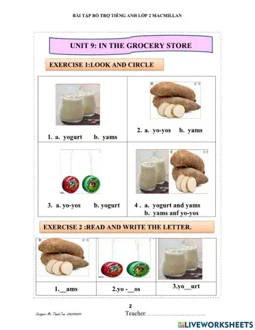 In tthe grocery store