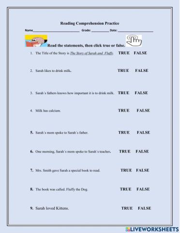 Reading Comprehension