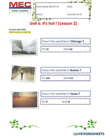 The weather-HO2-U6L2