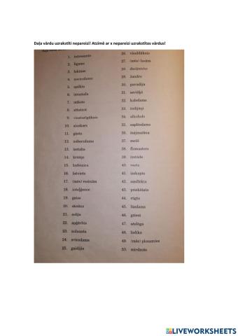 Pareizrakstības tests