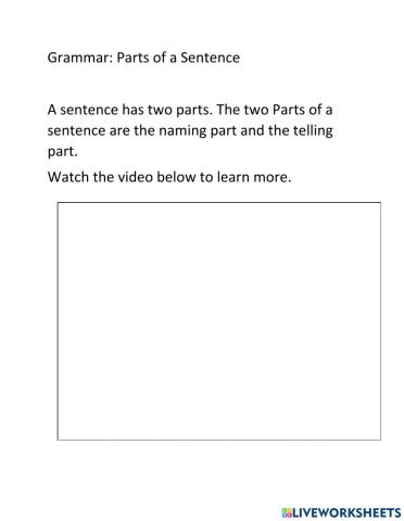 NAming and telling part