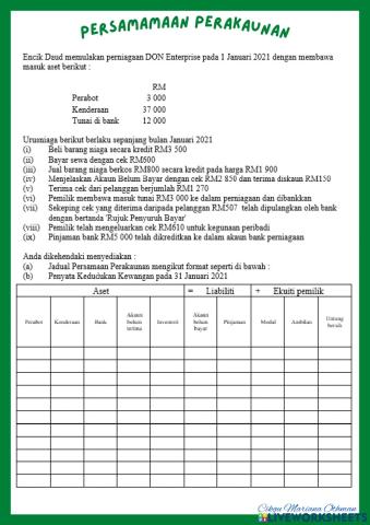 Persamaan Perakaunan