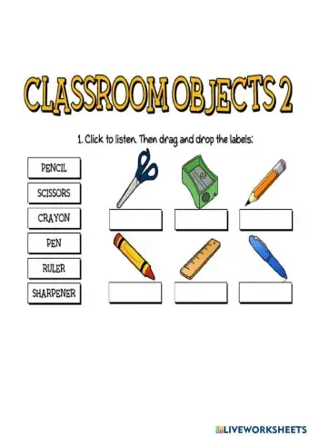 Classroom object speaking ativity