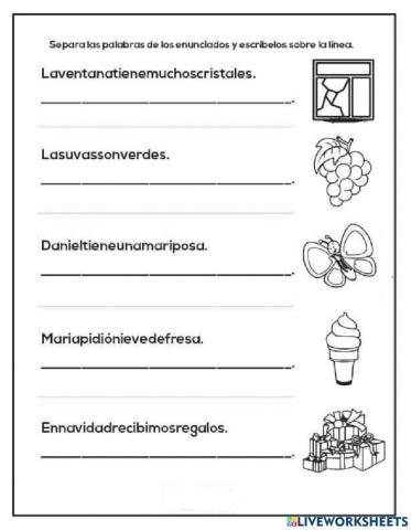 Segmentacion de palabras