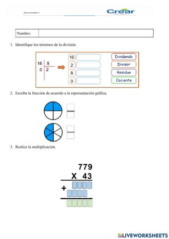 Evaluación matemáticas