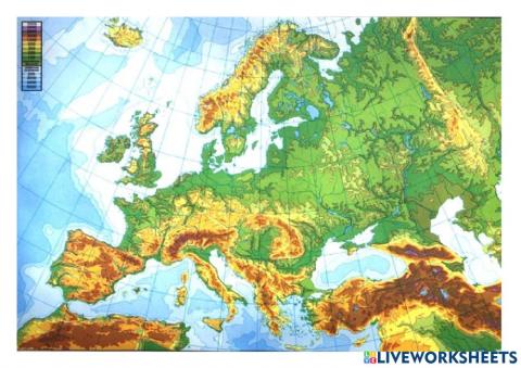 Illas e penínsulas de Europa