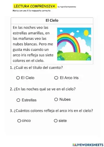 Lectura comprensiva 2