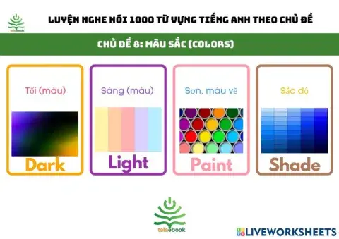 Tự luyện nghe nói 1000 từ vựng tiếng Anh thông dụng theo chủ đề