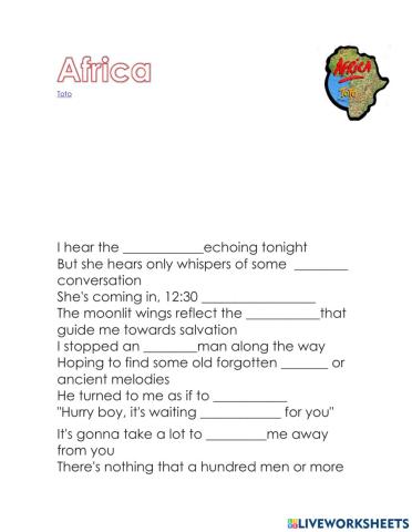 Song Africa  by TOTO