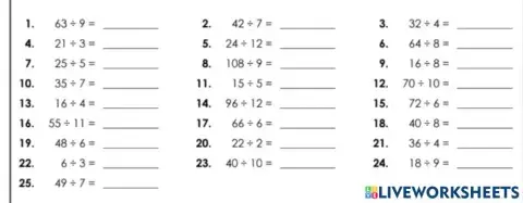 Mental March 1 - Division practive