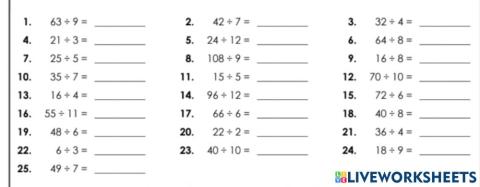 Mental March 1 - Division practive