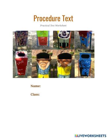 Procedure Text (Practical Test)