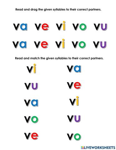 Letter Vv and the Vowels