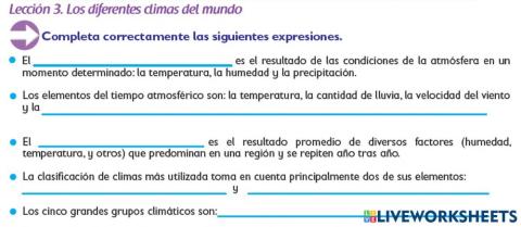 Los climas del mundo