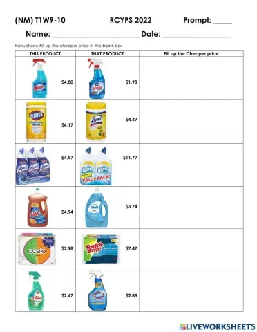 Price Comparison- Cheaper