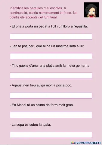 Palabras desordenadas en oraciones 06