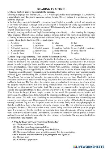 E9 - FT - DAILY CHECK-UP 13 - Reading