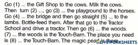 Prepositions of place