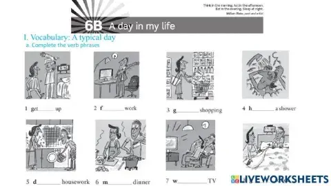 Unit 6B:A day in my life