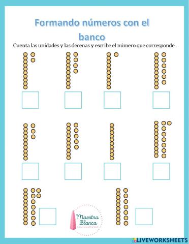 Numeros del 10 al 19