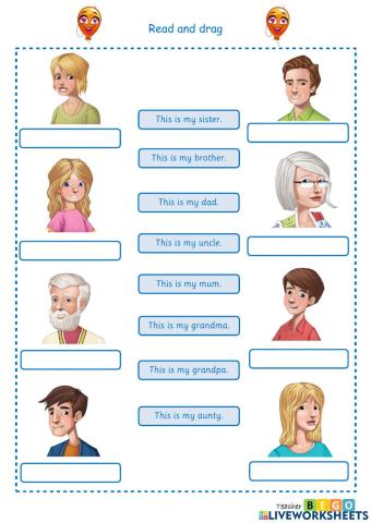 Read and drag - Family