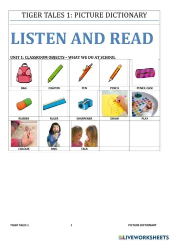 Classroom objects listen and read