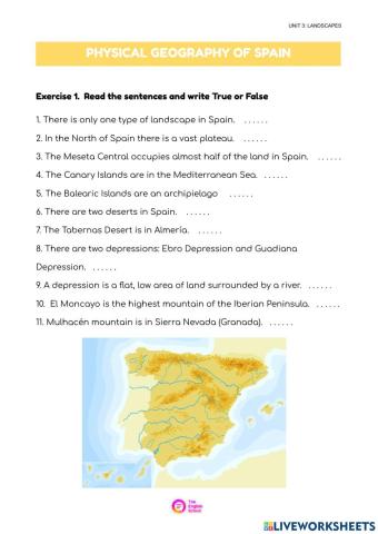 Physical Geography of Spain