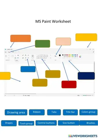 MS PAINT Worksheet