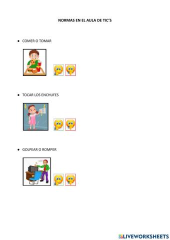 Normas en el aula de Tic's